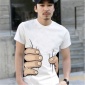 White Mens Cotton T-Shirt (Размер: S)